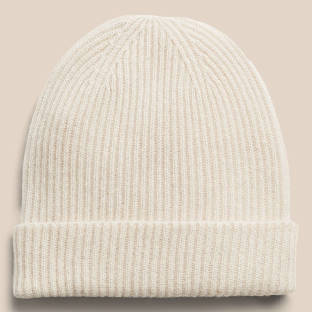 Banana Republic Factory Cashmere Ribbed Beanie